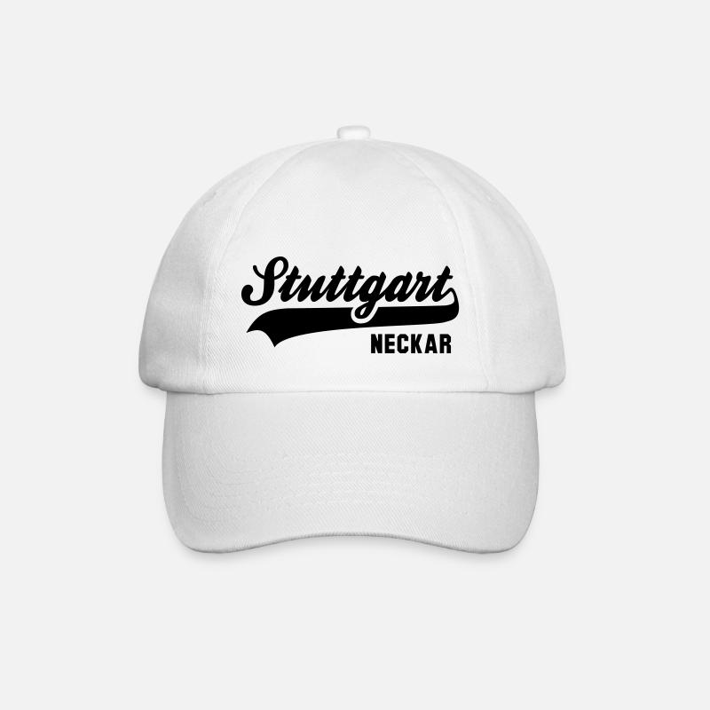 Stuttgart Neckar - Baseballkappe - Weiß/Weiß