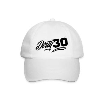 dirty 30 birthday - Baseballkappe - Weiß/Weiß - Vorne