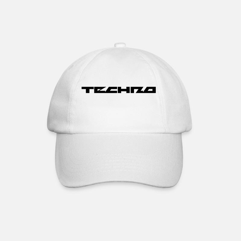 Techno Festival - Baseballkappe - Weiß/Weiß