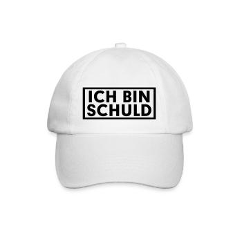 I AM DEBT - Baseball Cap - white/white - Front
