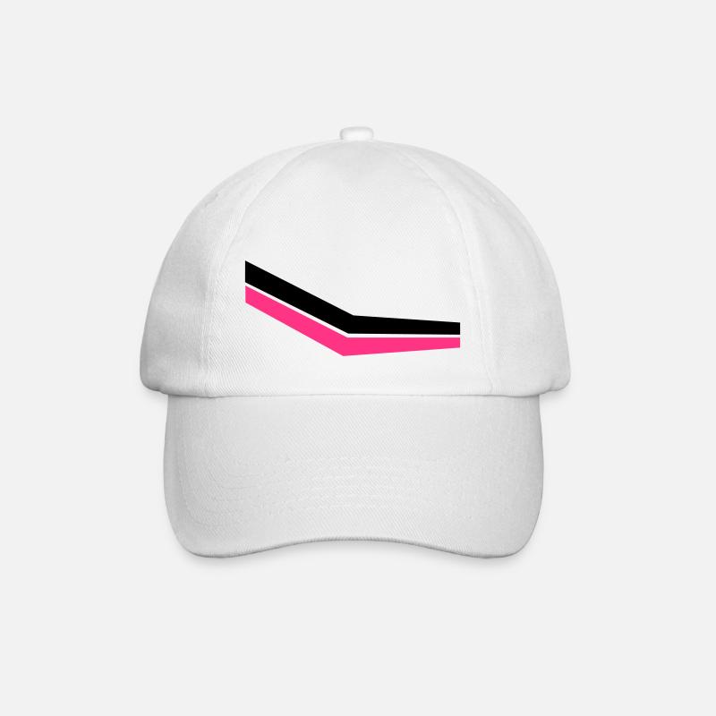streifen - Baseballkappe - Weiß/Weiß