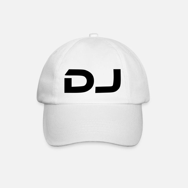dj - Baseballkappe - Weiß/Weiß