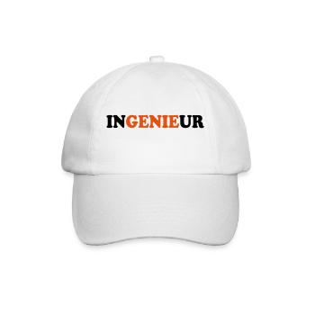 Ingenieur - Baseballkappe - Weiß/Weiß - Vorne