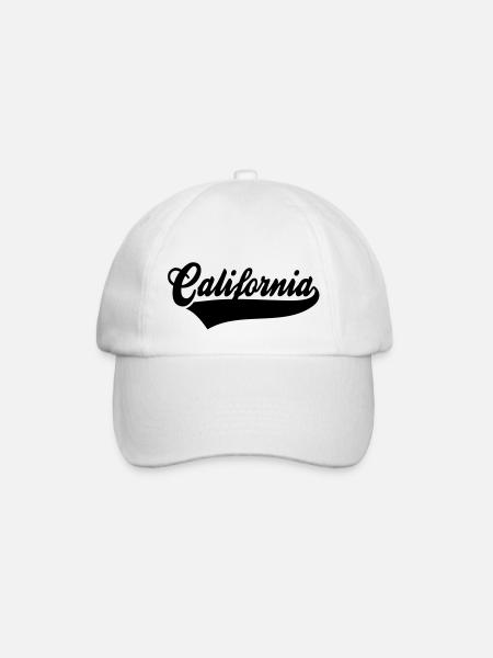 California - Baseballkappe - Weiß/Weiß