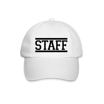 staff - Baseballkappe - Weiß/Weiß - Vorne