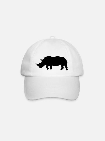 rhino - Baseball Cap - white/white