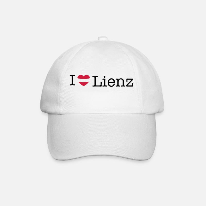I love Lienz - Baseballkappe - Weiß/Weiß