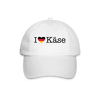 I love cheese - Baseball Cap - white/white - Front