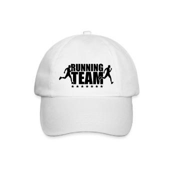 running team - Baseball Cap - white/white - Front