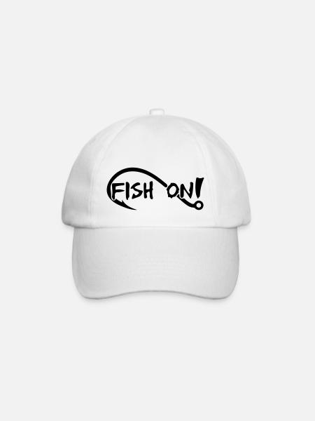 poisson sur - Casquette classique - blanc/blanc