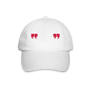 quotes quotation - Baseballkappe - Weiß/Weiß - Vorne