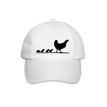 chicken_family__f1 - Casquette classique - blanc/blanc - Devant