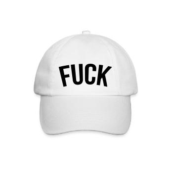 fuckin - Baseball Cap - white/white - Front