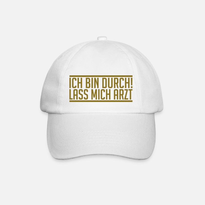 Arzt - Baseballkappe - Weiß/Weiß