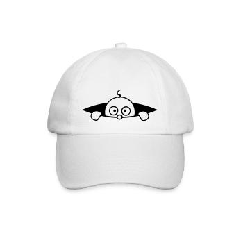 Lit de bébé sur le ventre - Casquette classique - blanc/blanc - Devant