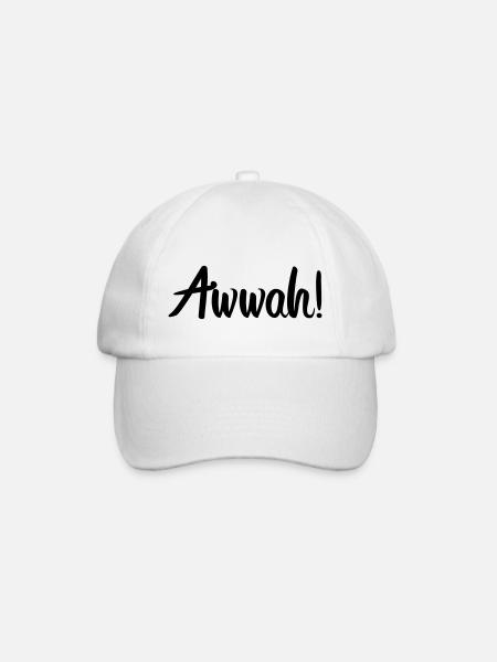 Awwah - Baseballkappe - Weiß/Weiß