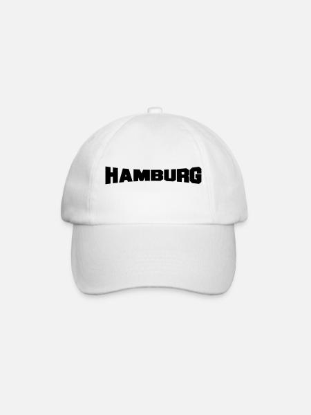 hamburg - Baseballkappe - Weiß/Weiß