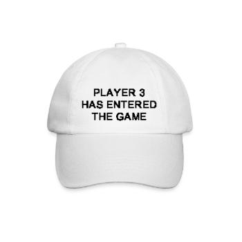 Player 3 Baby - Baseballkappe - Weiß/Weiß - Vorne