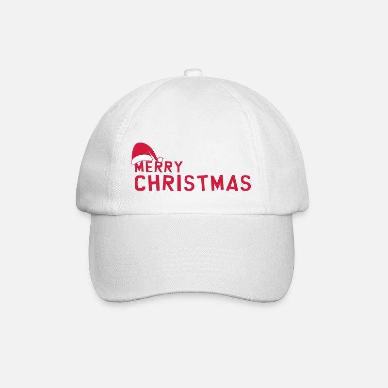 Joyeux Noël - Merry Christmas - Casquette classique - blanc/blanc