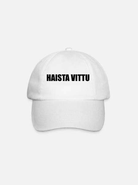 HaistaVittu - Baseball Cap - white/white