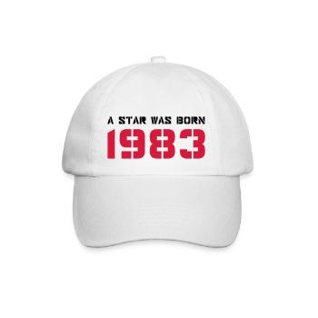 Année de naissance Anniversaire Born In - Made in 1983 - Casquette classique - blanc/blanc - Devant