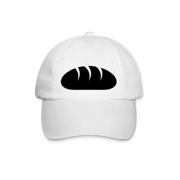 Brot - Baseballkappe - Weiß/Weiß - Vorne