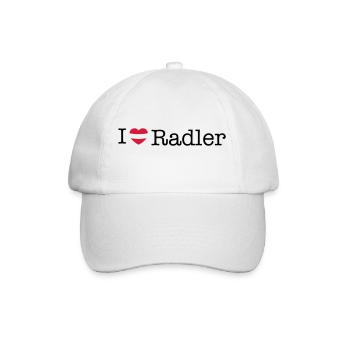 I love Radler - Baseballkappe - Weiß/Weiß - Vorne
