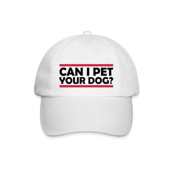 Caressez votre chien en disant - Casquette classique - blanc/blanc - Devant