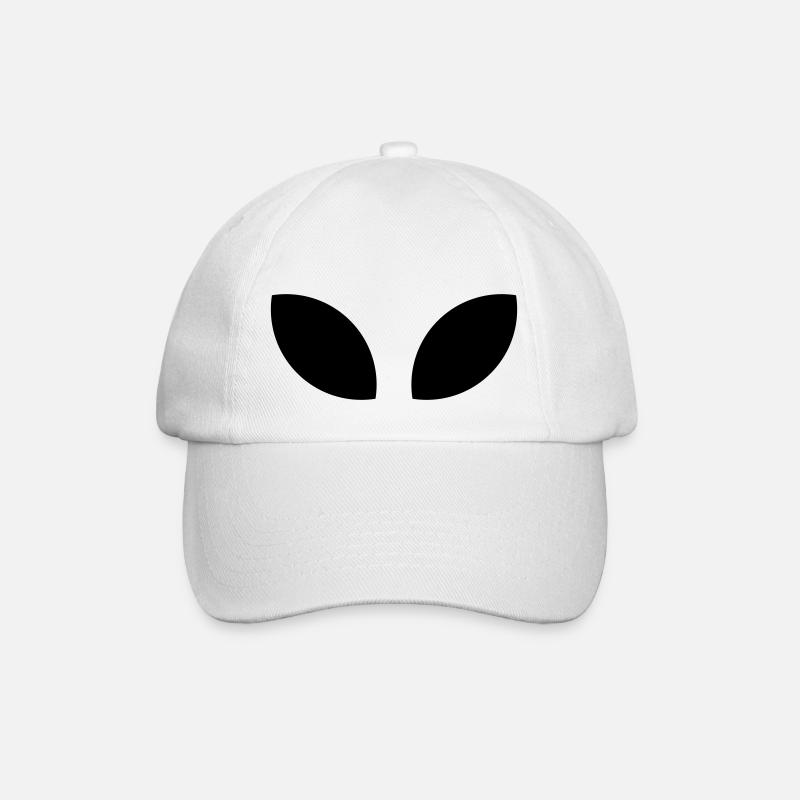 Des yeux extraterrestres, ils sont là - Casquette classique - blanc/blanc