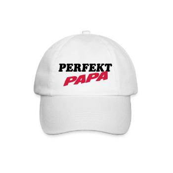 PERFEKT DAD - Baseballkappe - Weiß/Weiß - Vorne