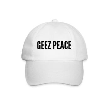 Geez Peace - Baseball Cap - white/white - Front
