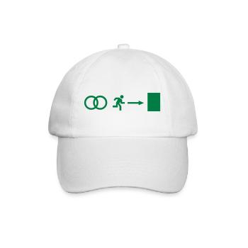Hochzeit - Junggeselle - Baseballkappe - Weiß/Weiß - Vorne