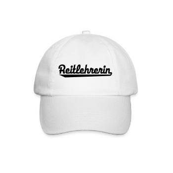 2541614 123127501 Reitlehrerin - Baseballkappe - Weiß/Weiß - Vorne