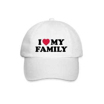 I love my family - Casquette classique - blanc/blanc - Devant