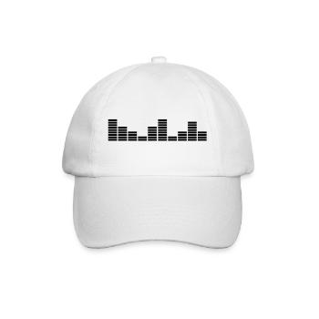 eq_music_c1 - Baseball Cap - white/white - Front