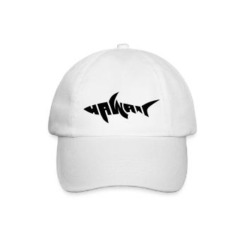 Hawaii shark surf logo - Baseball Cap - white/white - Front