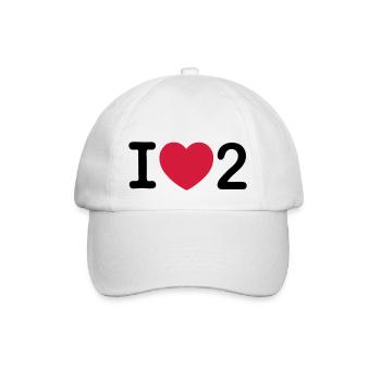 j'aime 2 - Casquette classique - blanc/blanc - Devant
