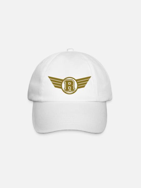 R Design - Baseballkappe - Weiß/Weiß
