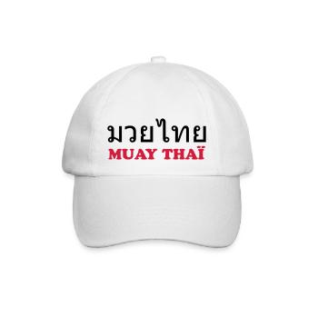 Muay Thai - Baseball Cap - white/white - Front