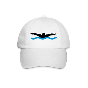 schwimmen - Baseballkappe - Weiß/Weiß - Vorne