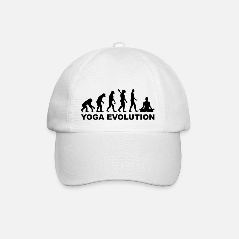 Yoga Evolution - Baseballkappe - Weiß/Weiß
