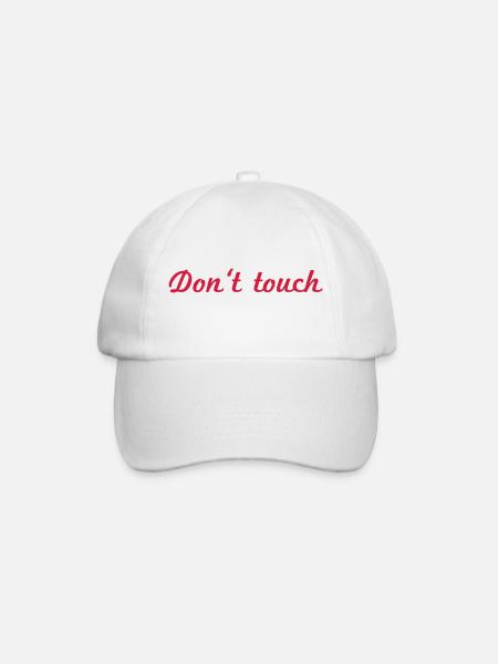 Do not touch red - Baseballkappe - Weiß/Weiß
