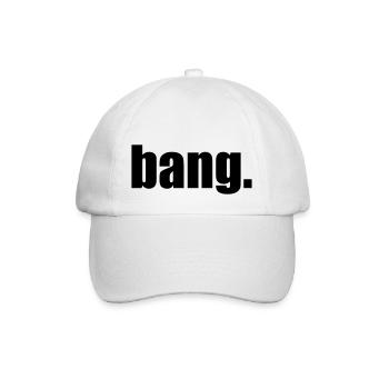 Design "bang." - Baseball Cap - white/white - Front
