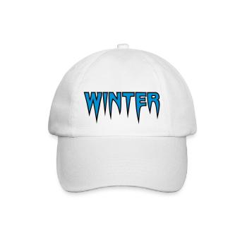 Winter Eis Logo - Baseballkappe - Weiß/Weiß - Vorne