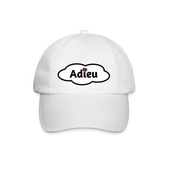 Adieu - Baseballkappe - Weiß/Weiß - Vorne