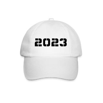 Year of birth Birthday New Year Born In 2023 - Baseball Cap - white/white - Front