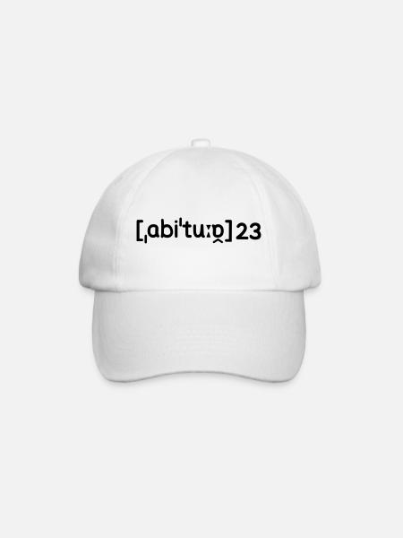 Abitur 2023 - Baseballkappe - Weiß/Weiß