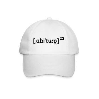 Abitur 2023 v2 - Baseballkappe - Weiß/Weiß - Vorne