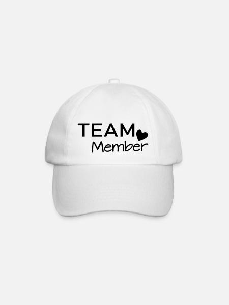 Team Member - Baseballkappe - Weiß/Weiß