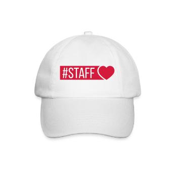 Staff Heart - Baseball Cap - white/white - Front
